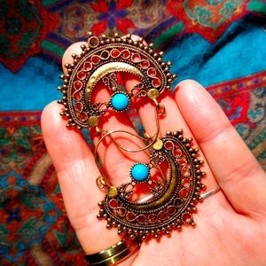 Goddess Hoop Earrings